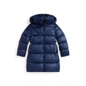 POLO RALPH LAUREN KIDS hooded long padded coat